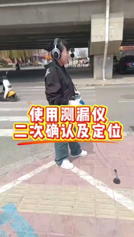 先用气体测漏仪找出大致位置再用3Ax精准定位漏水点位置